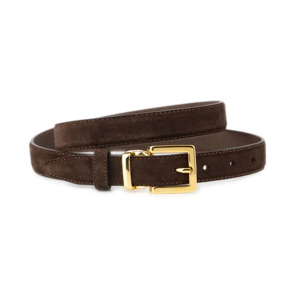 Brown-Suede-Belt-1-Inch-Width-  display picture 2