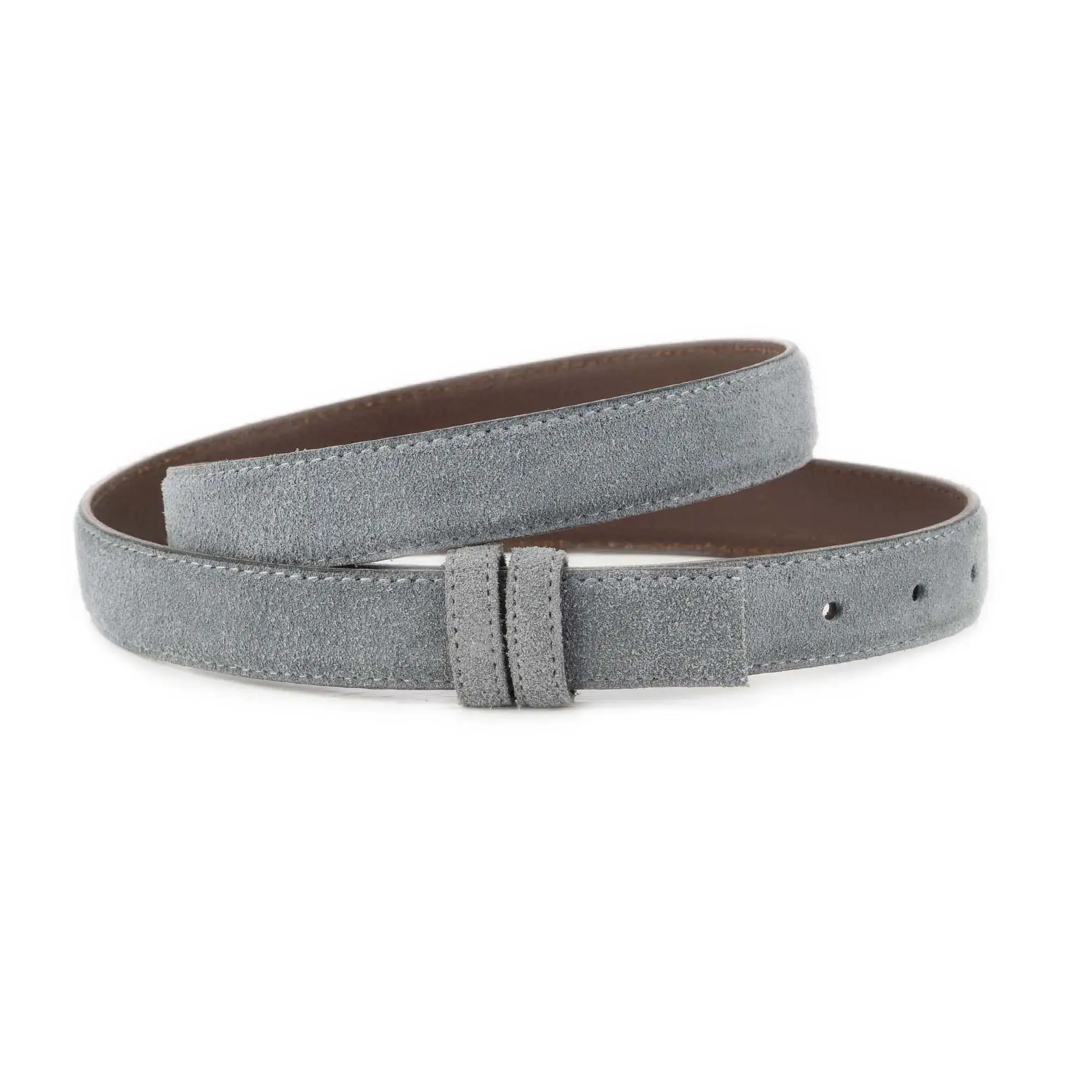 Gray Suede Replacement Belt Strap 1 Inch Without Buckle 1 SUET 25 CUT GRAY KASV