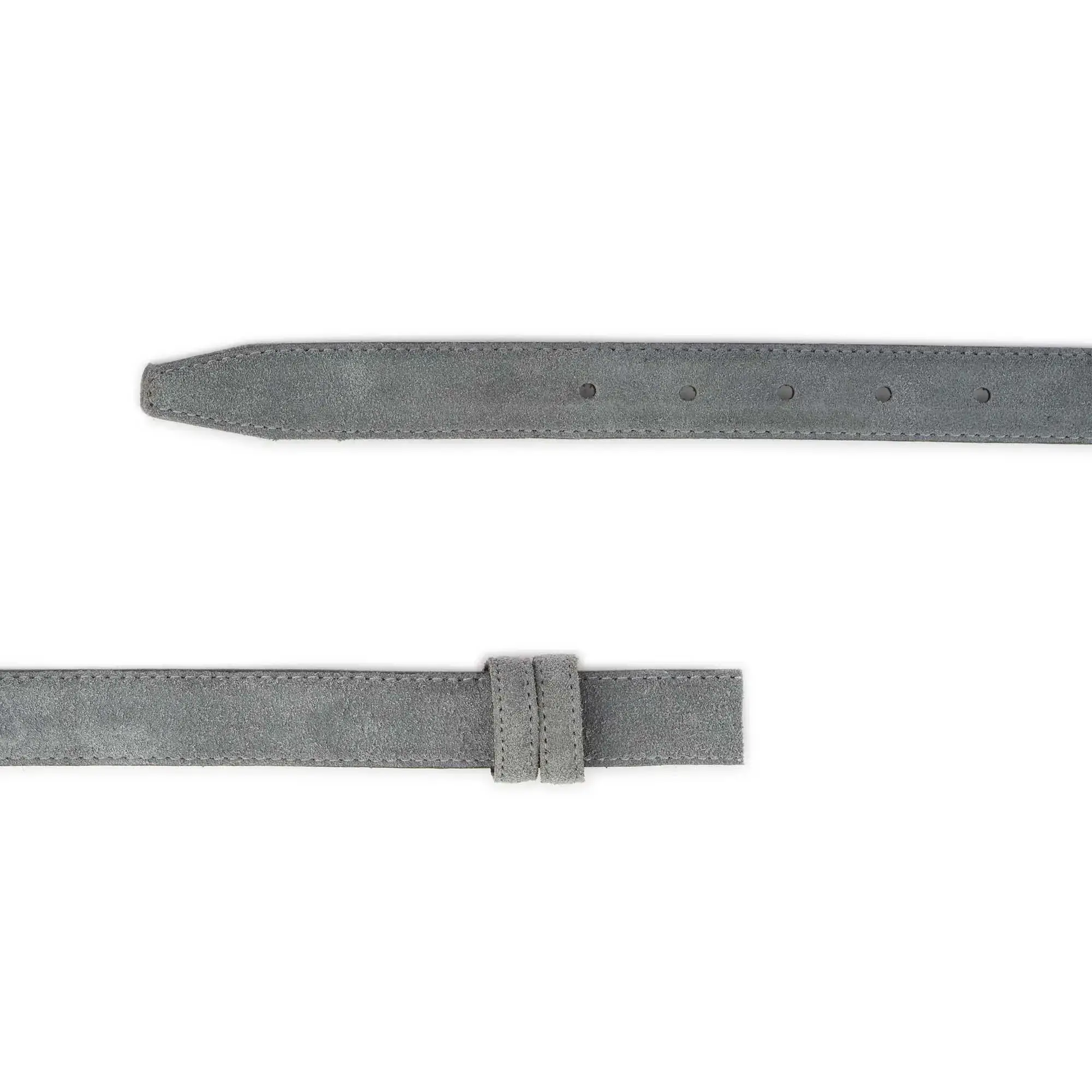 Gray Suede Replacement Belt Strap 1 Inch Without Buckle 2