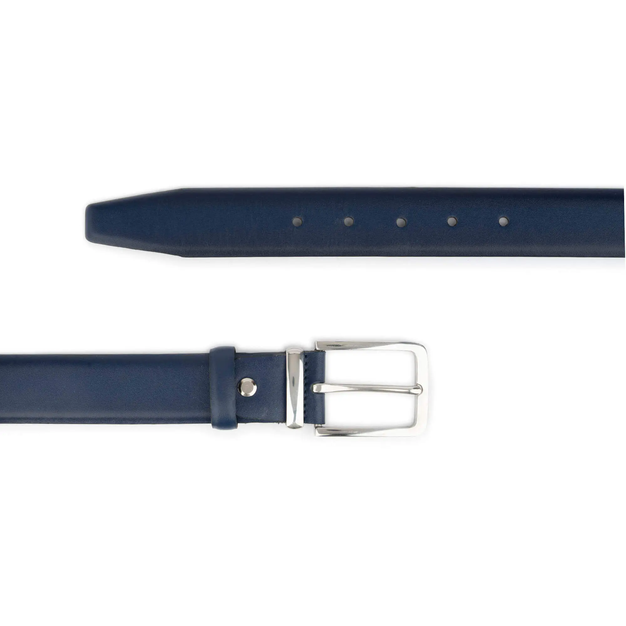 Nickel Free Mens Extra Long Navy Belt Hypoallergenic 3