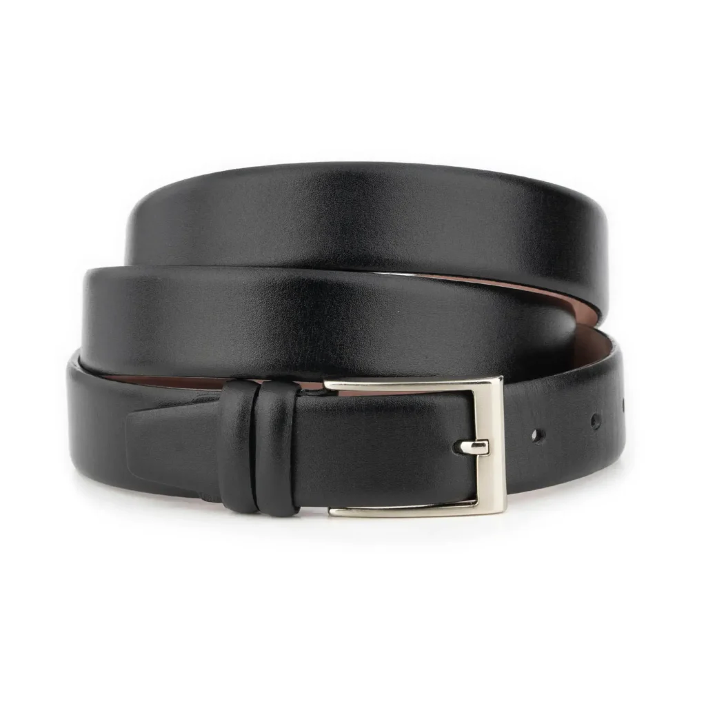 formal dress with belt men Men's Wide Basic Dress Belt