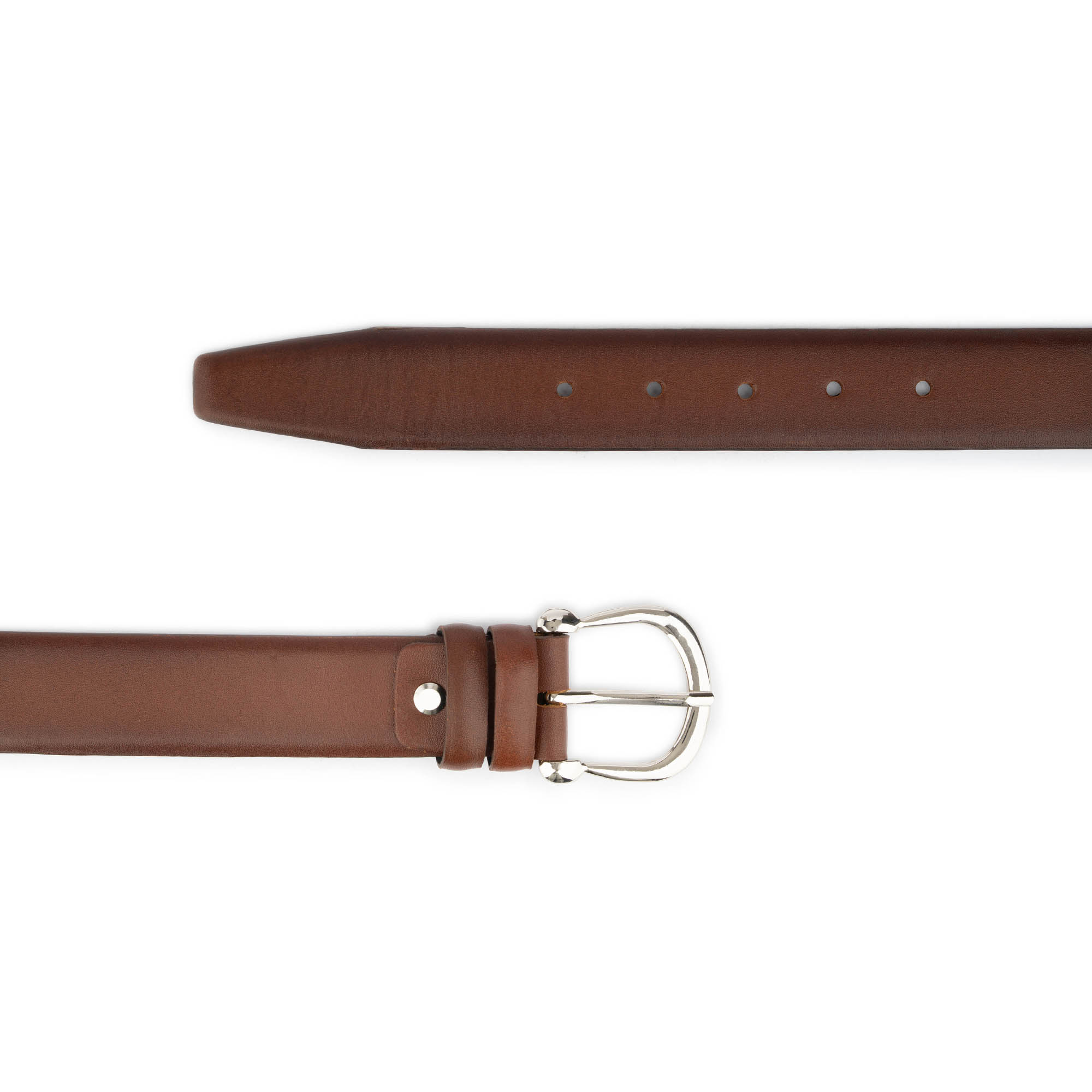 Womens Plus Size Belt With Silver Horseshoe Buckle 3