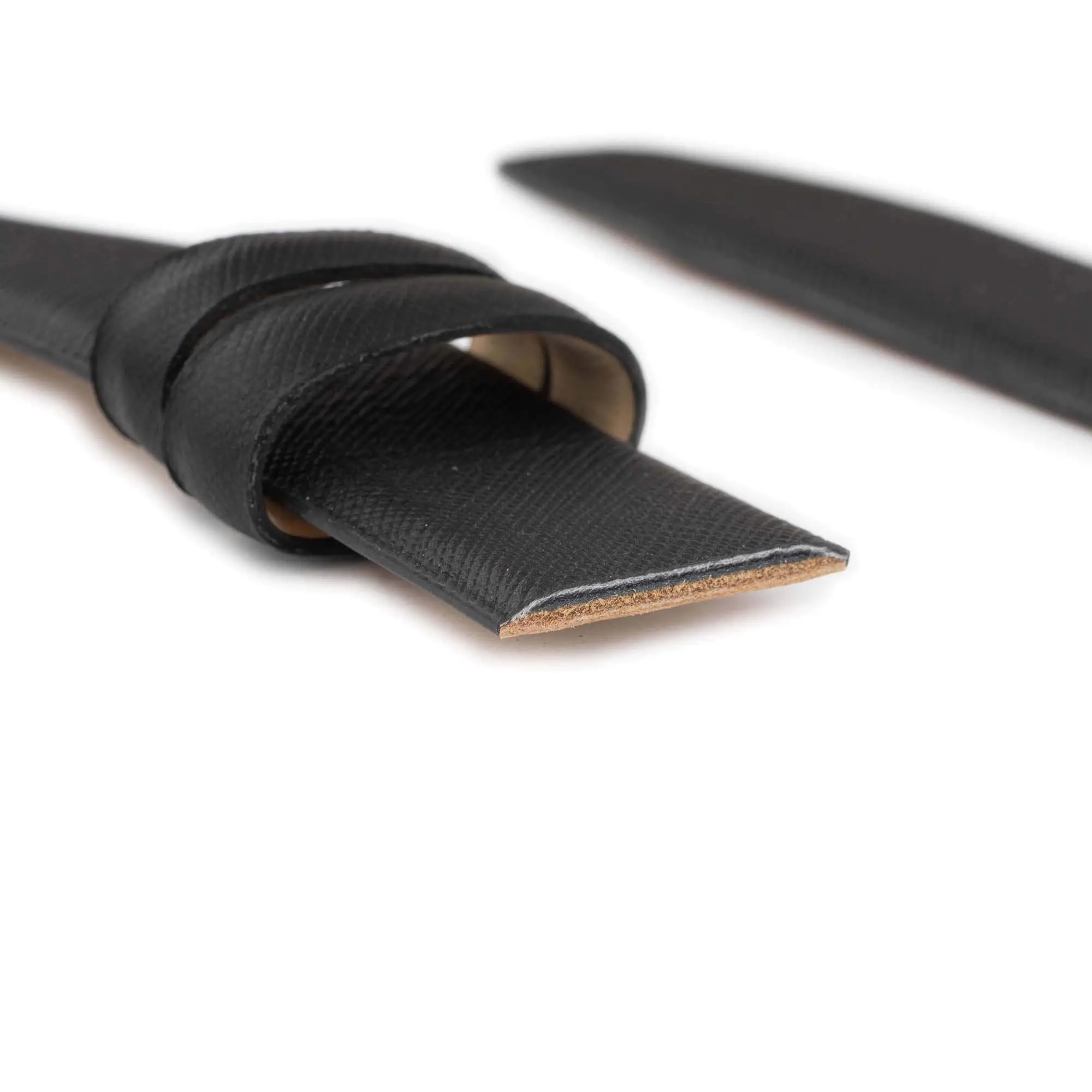 Replacement Belt Strap – Black Saffiano Leather 3 5 cm 6