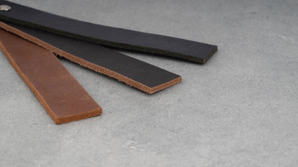 Cross section of leather hide