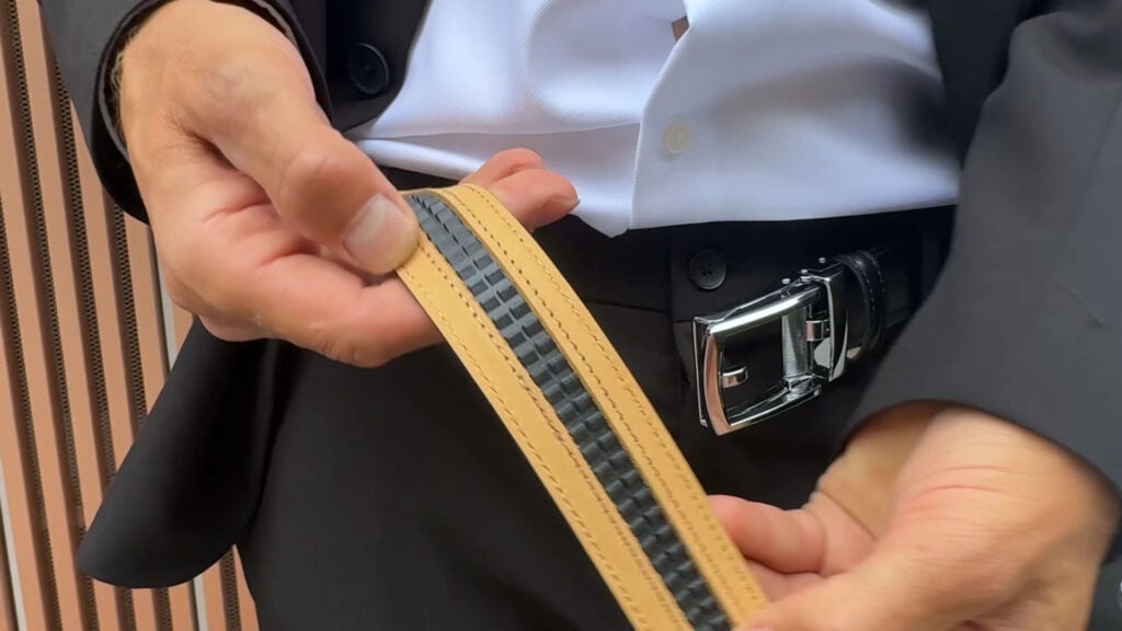 The Perfect Suit Fit How to Open Close an Automatic Belt