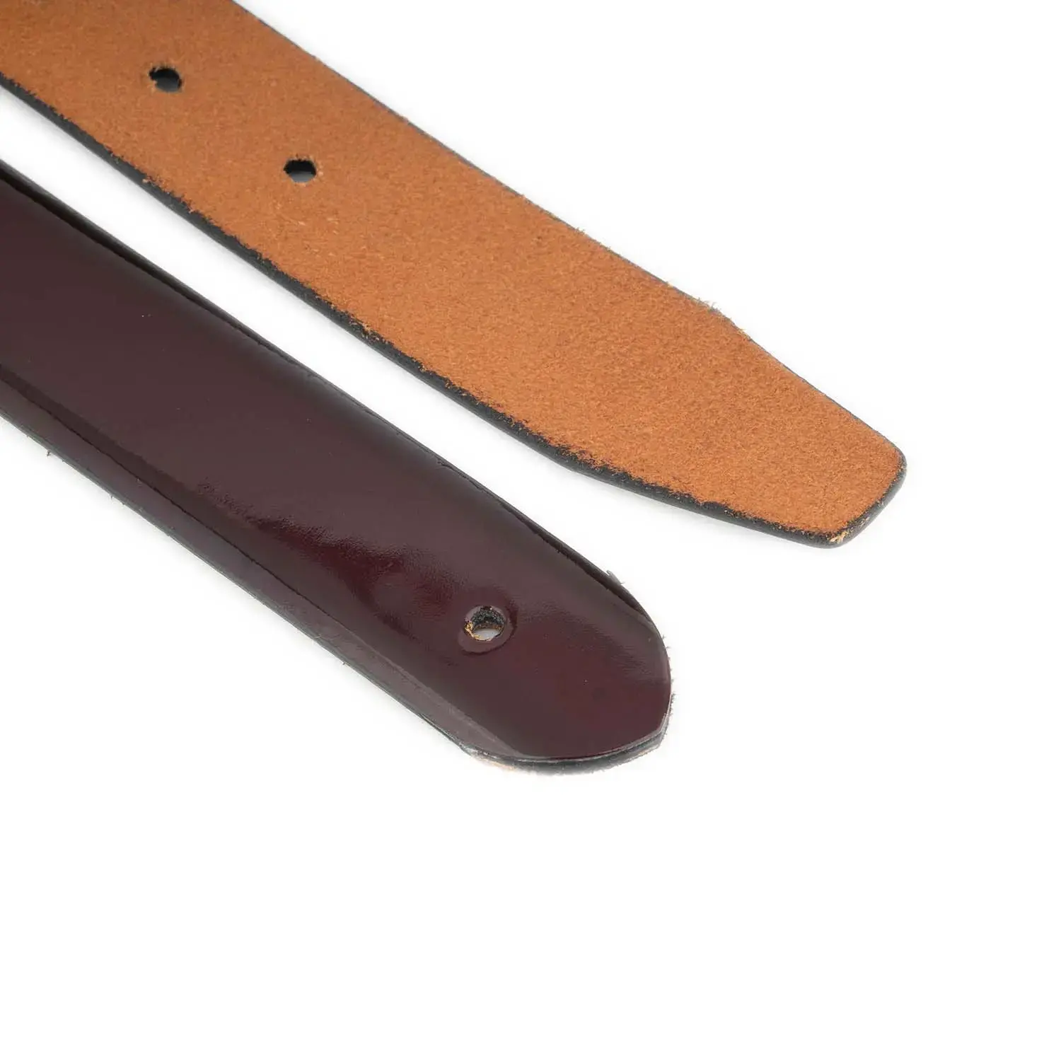 Burgundy Patent Leather Belt Strap Replacement 1 3 8 Inch 3