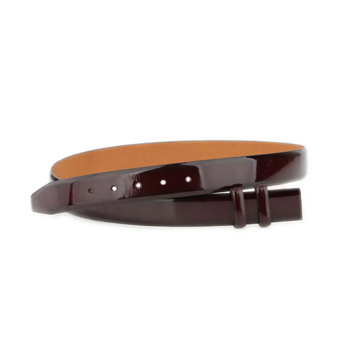 Burgundy Patent Leather Belts for Belt Buckle 2