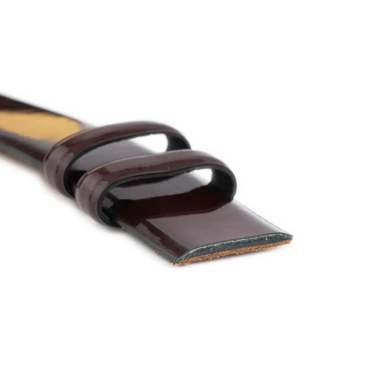 Burgundy Patent Leather Belts for Belt Buckle 4