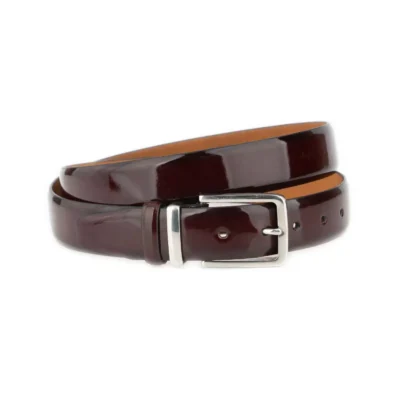 Men's Nickel Free Belt Burgundy Patent Leather 1 PATEBURG35 STAISTL KASV