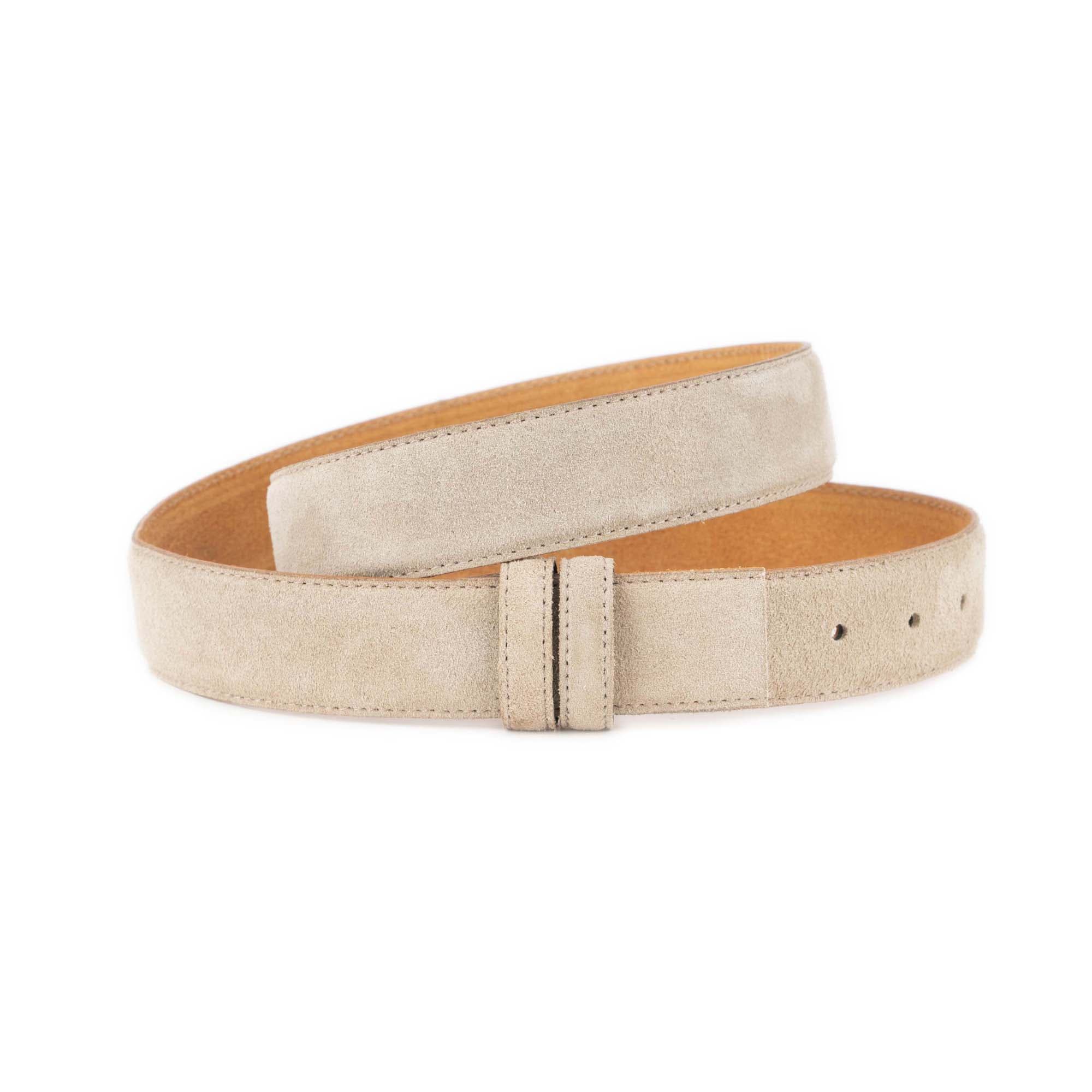 Taupe Suede Belt Strap Replacement For Clasp Buckles 1 LTTAUPSUED CUT35 KSV