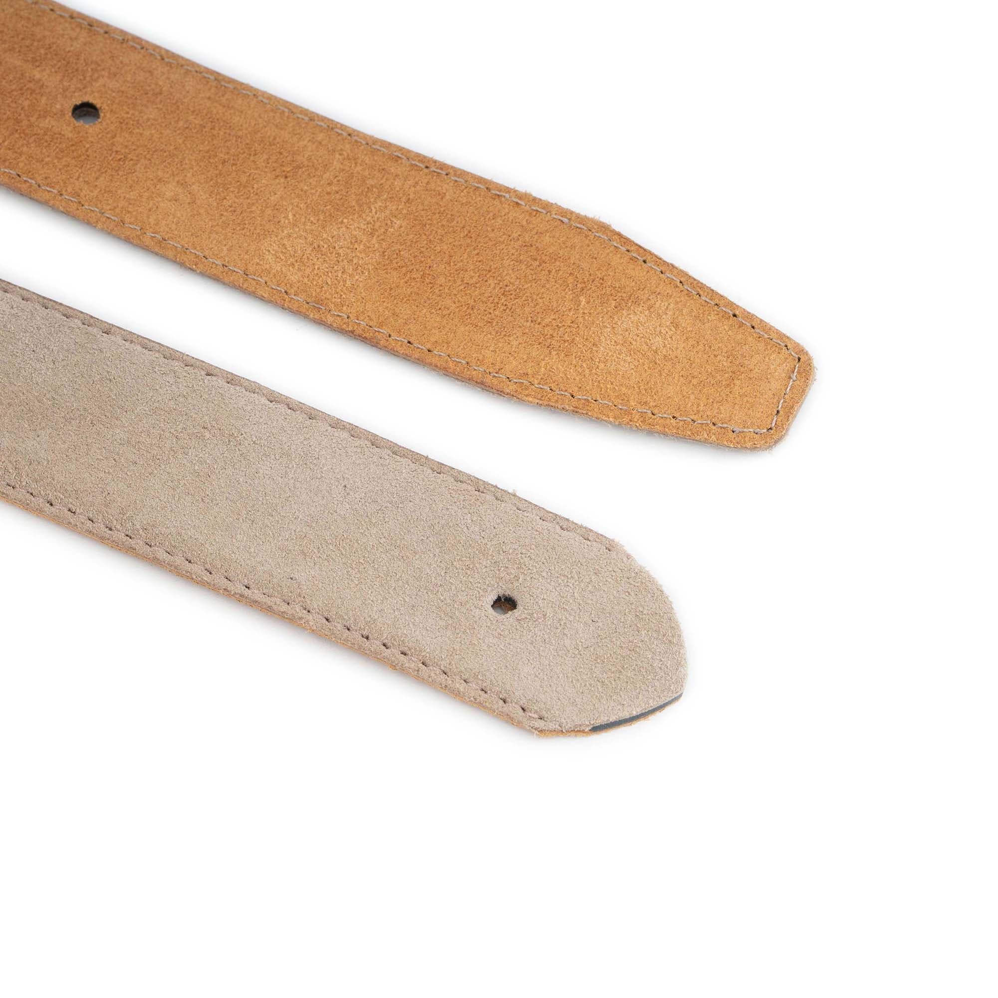 Taupe Suede Leather Belt For Buckles Replacement Strap 3 5 cm 3