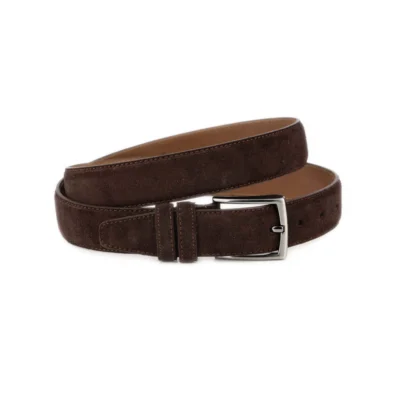 Mens Brown Suede Belt For Trousers 1 BROW 35SUED GRBU KSV